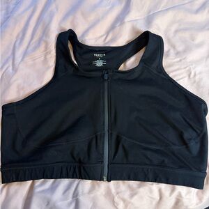 Torrid Zip-Front Black Sports Bra